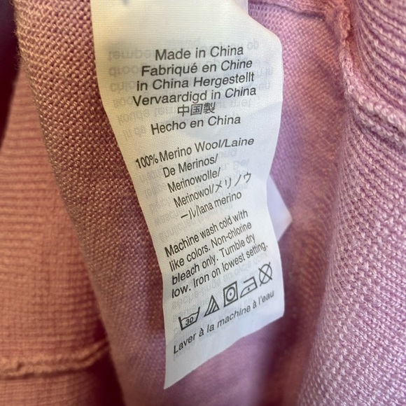 J. Crew 100% merino wool Tippi Pink Lavender Sweater - Picture 3 of 4